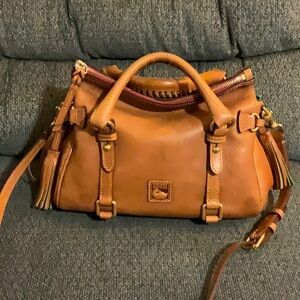 Dooney & Bourke Florentine Mini Leather Satchel Natural